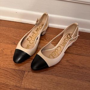 NWOT Sam Edelman Leah Two-Tone Slingback Heels- 7.5